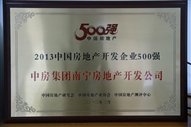 A4、2013中國(guó)房地產(chǎn)開(kāi)發(fā)企業(yè)500強(qiáng)